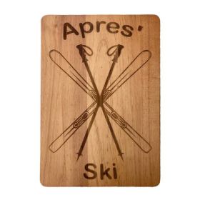 Apres Ski Wood Board, 10" x 15"