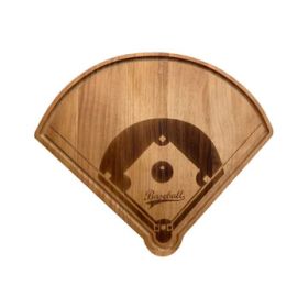 Baseball Diamond Wood Board, 15" x 18"