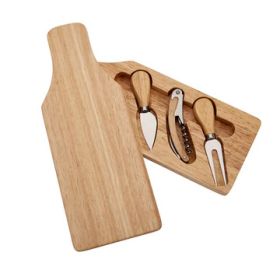 Cheese Board (Bottle Shape) With 3 Tools Inside