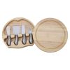 Round Swiveling Cheeseboard With 4 Metal Utensils Inside