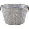 Better Homes & Gardens- Round Galvanized Tub, 15.0 in L x 15.0 in W