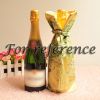 Champagne Bottle Bags Japanese/Chinese Style Yellow Decorative Wine Bottle Covers