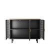 40.35" Wide 3 Doors Modern Sideboard, Freestanding Sideboard Storage Cabinet Entryway Floor Cabinet for Living Room Office Bedroom