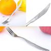 6 Pcs Stainless Steel Dessert Forks Fruit Forks Cupcake Forks - Angel Wings