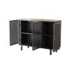 40.35" Wide 3 Doors Modern Sideboard, Freestanding Sideboard Storage Cabinet Entryway Floor Cabinet for Living Room Office Bedroom