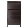 Wood Ancona Modular 20- Bottle Wine Cabinet, Espresso Finish