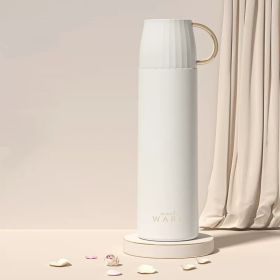 Large-capacity Water Cup Gift Ideas (Option: First Love White-500ml)