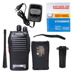 Civil High-power Mini Handheld Vehicular Transceiver High-power Walkie-talkie (Option: Black-USB)