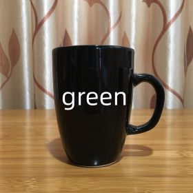 Ceramic Couple Has A Coffee Cup (Option: Green-401 500ml)