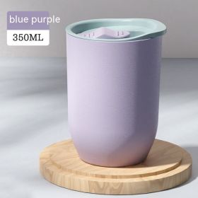 Plastic Red Wine Cup U-shaped Egg Multicolor (Option: Blue Purple-350ml)