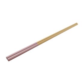 Stainless Steel Chopsticks Color Home Non-slip (Option: Pink Gold)