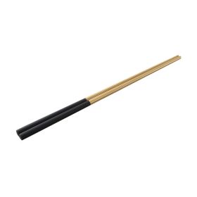 Stainless Steel Chopsticks Color Home Non-slip (Option: Black Gold)