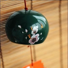 Japanese Cherry Blossom And Wind Ceramic Wind Chimes (Option: A7)