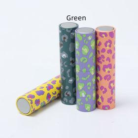 Aluminum Rotary Press Nozzle Spray Bottle (Option: Green Leopard Print)