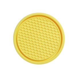 Cross-border Car Coaster A Large Number Of Spot Car PVC Heat Insulation Non-slip Mat Car Water Cup Mat (Option: Yellow-1PC)