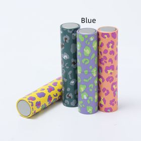 Aluminum Rotary Press Nozzle Spray Bottle (Option: Blue Leopard Print)