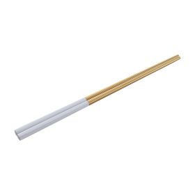 Stainless Steel Chopsticks Color Home Non-slip (Option: Platinum)