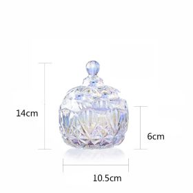 Clear Glass Crown Full Sky Star Style Storage Jar Jewelry Box (Option: The little crown is dazzling)