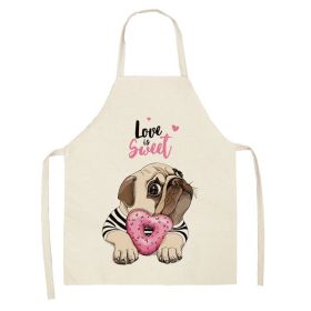 Cartoon Puppy Sleeveless Apron Home Daily Use (Option: W 02526-68x55cm)