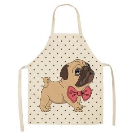 Cartoon Puppy Sleeveless Apron Home Daily Use (Option: W 02510-47x38cm)