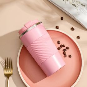 Stainless Steel Cup Portable Vehicle-mounted (Option: Three Generations Pink-510ml)