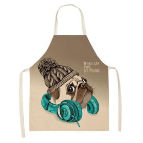 Cartoon Puppy Sleeveless Apron Home Daily Use (Option: W 02522-47x38cm)