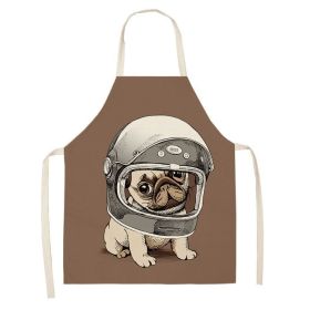 Cartoon Puppy Sleeveless Apron Home Daily Use (Option: W 02518-47x38cm)