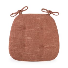 Four Seasons Universal Non-slip Linen Cushion Home (Option: Sunset Orange-Horseshoe)