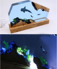 3D Creative Small Night Lamp Marine Animal Whale Resin (Option: Regular-Style 3)