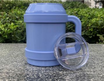 Double Layer Vacuum Stainless Steel Insulation Cup (Option: Sky Blue-50oz)