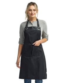 Espresso Bib Apron - BLACK/ BLACK - OS (Color: BLACK/ BLACK, size: OS)