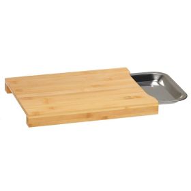 Kitchen Bamboo Cheese Board Set Natural Bamboo Cutting Board (Color: Natural A)