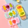 1pc Ice Cream Mold; Handmade DIY Making Ice Ball; Cute Cartoon Grinder; Household Silicone Ice Stick; Ice Ball; Homemade Ice Cube; Cheese Pastry Model