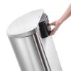 13.2 Gallon Trash Can, D-Shape Step On Kitchen Trash Can