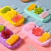 1pc Ice Cream Mold; Handmade DIY Making Ice Ball; Cute Cartoon Grinder; Household Silicone Ice Stick; Ice Ball; Homemade Ice Cube; Cheese Pastry Model