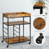 Kitchen And Living Room 3-Tier Food Stand Storage Shelf