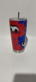 Digital Printing Halloween Cup With Straw (Option: 4 Style-600ml)