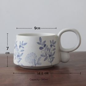 Creative Handmade Blue And White Underglaze Porcelain Cup (Option: Type A No 2 Cup-380ml)