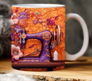 Creative Ceramic Mug Christmas Gift (Option: D-9.5x8CM)